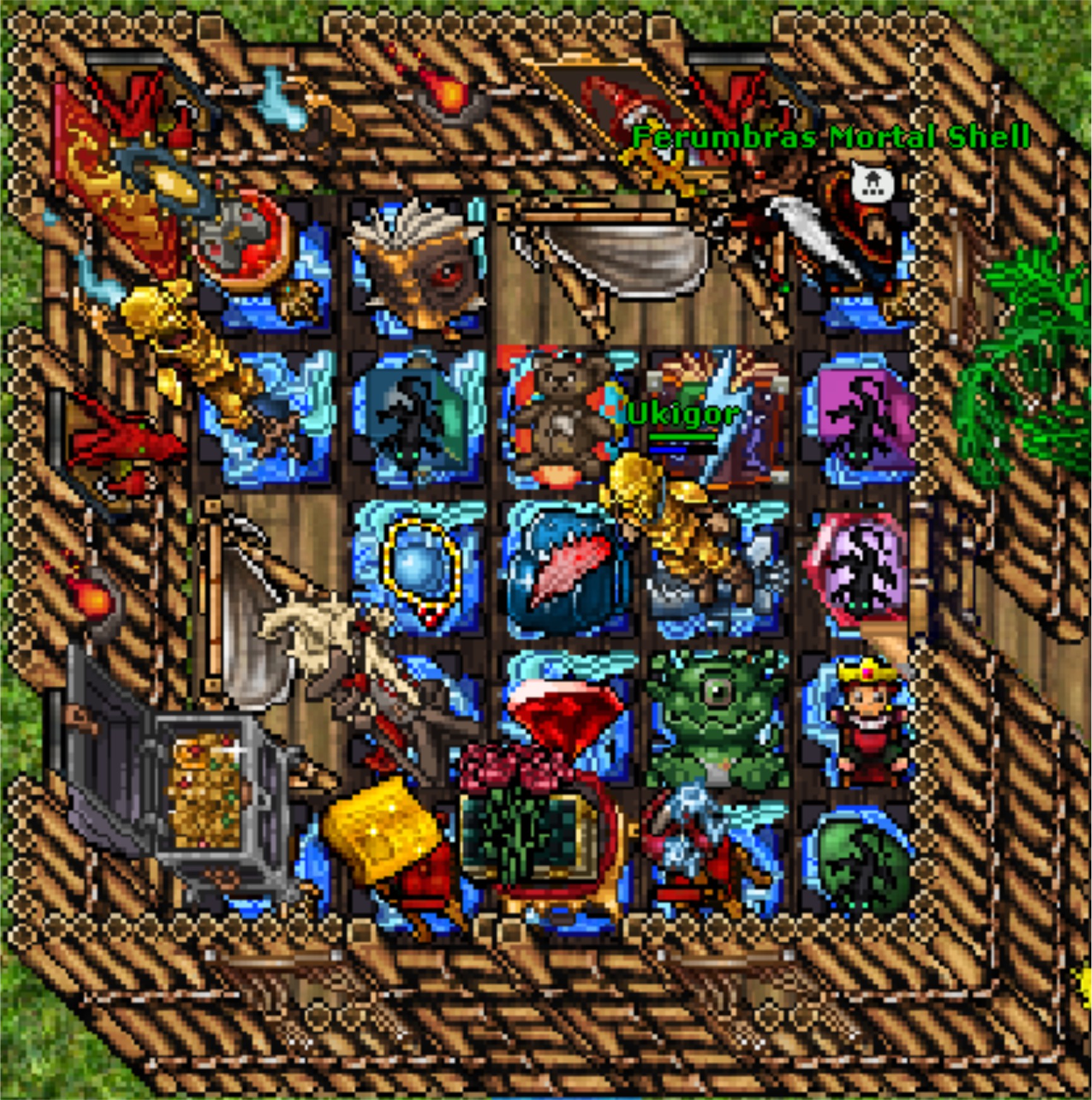 Golden Outfit and News Paper | Image View | Tibia Hall of Fame